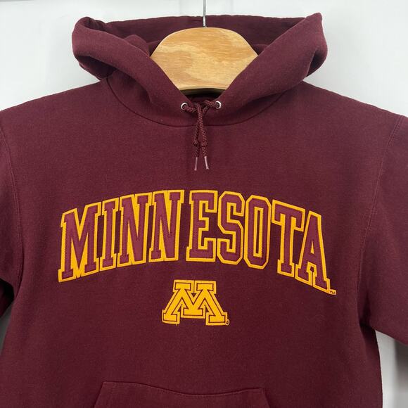Vintage 90s y2k Men's Champion Minnesota Gophers‎ Embroidered Hoodie Sweatshirt - Picture 2 of 6